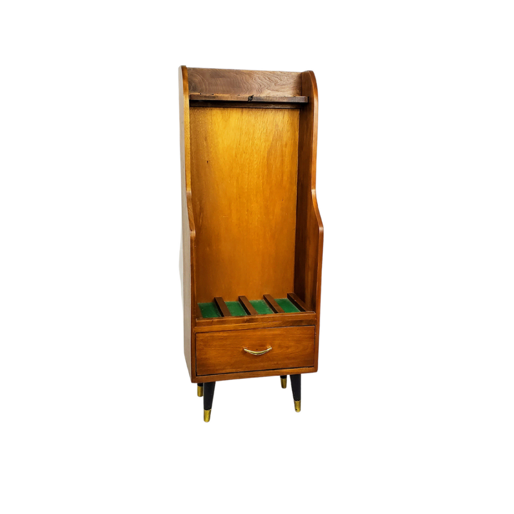 Mid-Century Italian Gun Cabinet with Brass Hardware, c. 1960