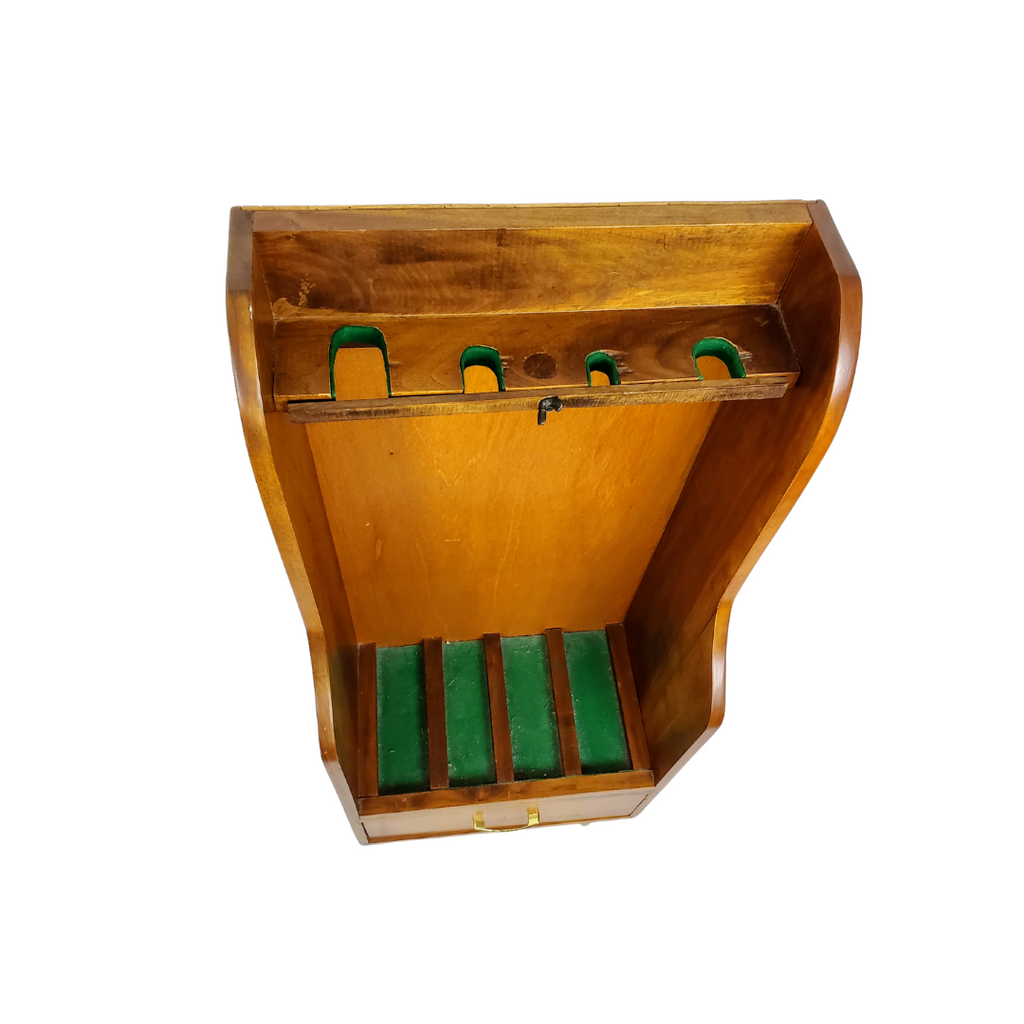 Mid-Century Italian Gun Cabinet with Brass Hardware, c. 1960