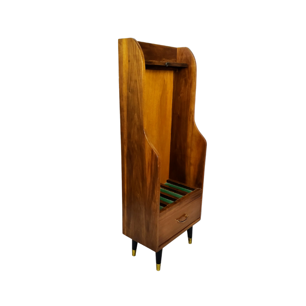 Mid-Century Italian Gun Cabinet with Brass Hardware, c. 1960