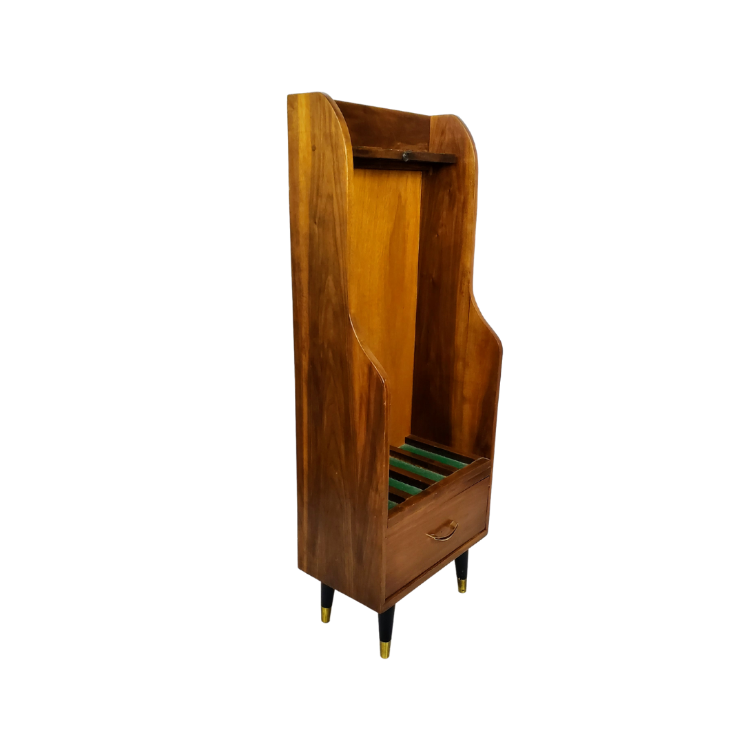 Mid-Century Italian Gun Cabinet with Brass Hardware, c. 1960
