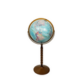 Replogle Floor Globe on Turned Walnut Pedestal Stand, c. 1960s–70s