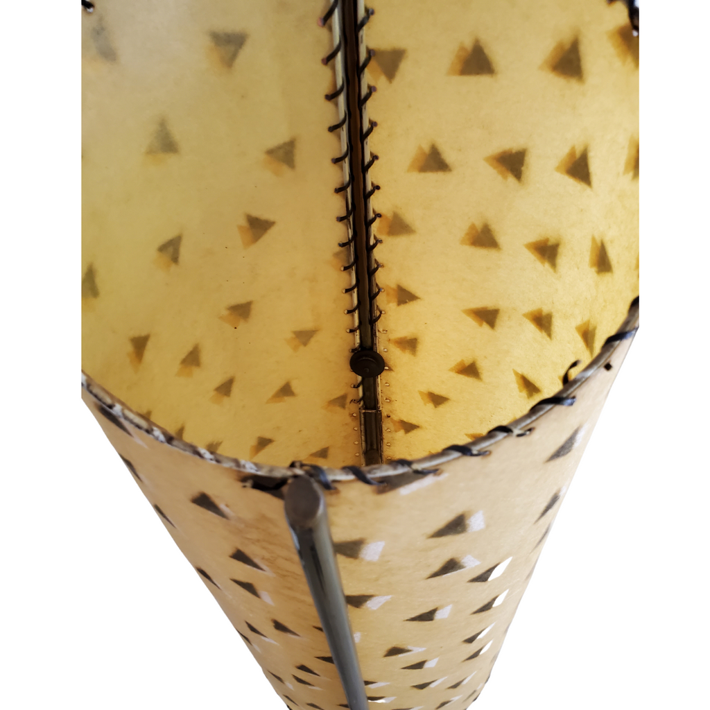 Majestic Lamp Co. Mid-Century Modern Two-Tier Parchment Floor Lamp