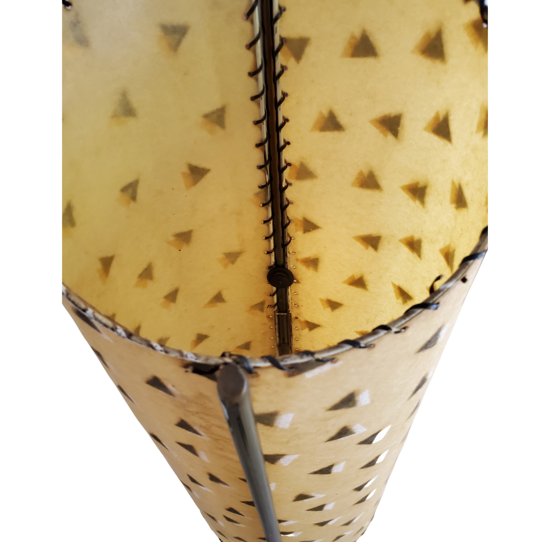 Majestic Lamp Co. Mid-Century Modern Two-Tier Parchment Floor Lamp